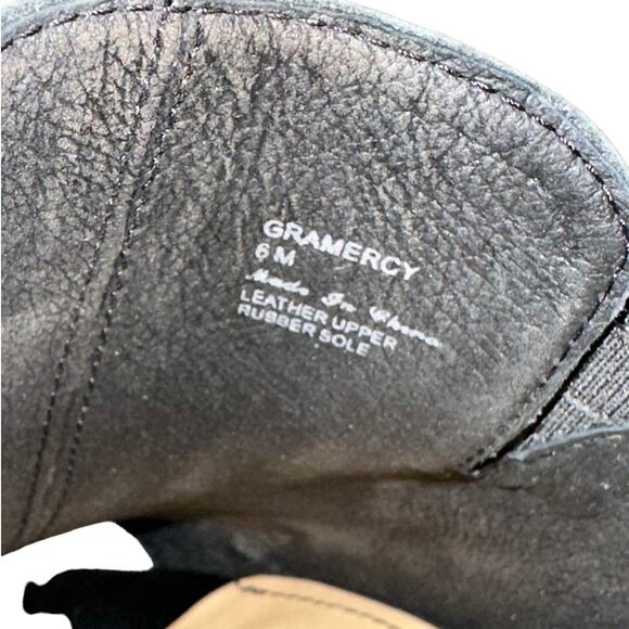 Donald J. Pliner Gramercy Black Leather Square Toe Buckle Slip On Heels Shoes 6 - Picture 8 of 11